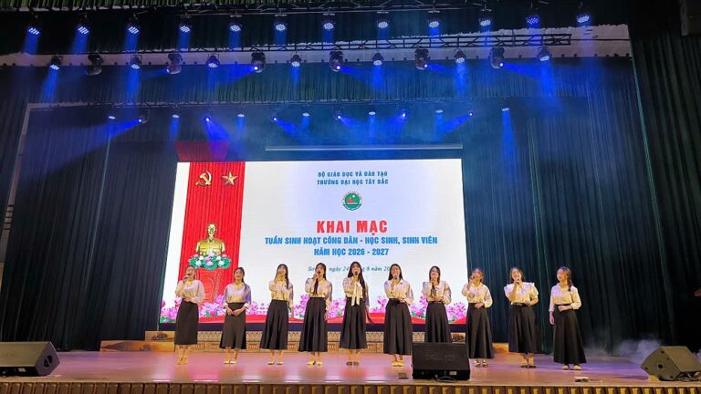 Trường Đại học Tây Bắc tổ chức Tuần sinh hoạt công dân – học sinh, sinh viên năm học 2026–2027