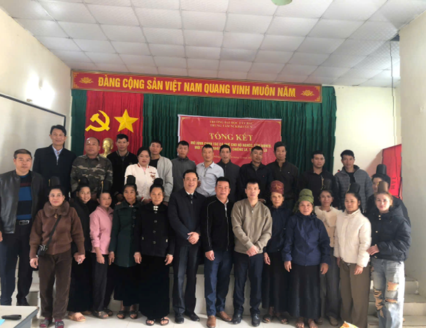 Hội nghị tổng kết Mô hình canh tác cà phê cho hộ nghèo, cận nghèo, mới thoát nghèo tại xã Chiềng La, tỉnh Sơn La của Trung tâm Nghiên cứu khoa học và Chuyển giao công nghệ – Trường Đại học Tây Bắc