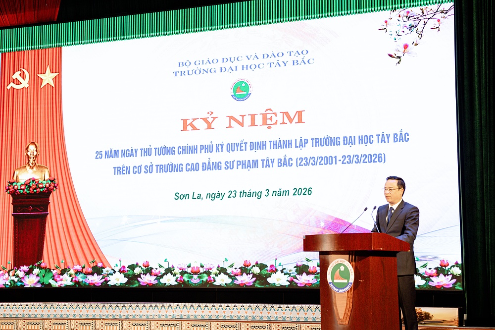 Chương trình kỷ niệm 25 năm ngày Thủ tướng Chính phủ ký Quyết định thành lập Trường Đại học Tây Bắc trên cơ sở Trường Cao đẳng Sư phạm Tây Bắc (23/3/2001 – 23/3/2026)